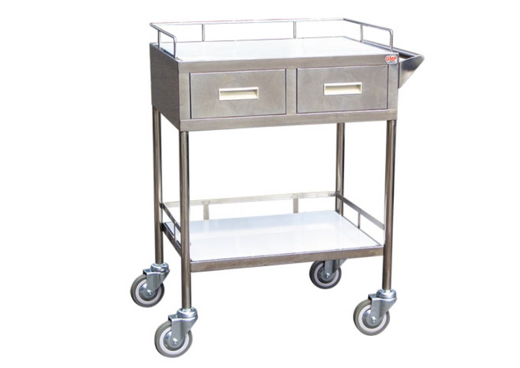 YH049  2-Deck Dressing Cart (Up Drawer)