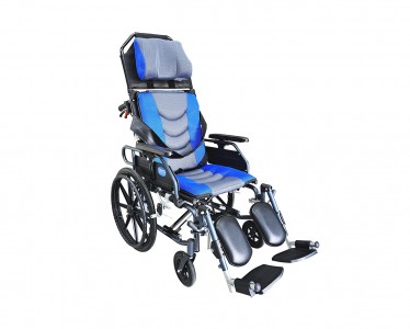 YH118-1鋁製躺式輪椅(中輪)