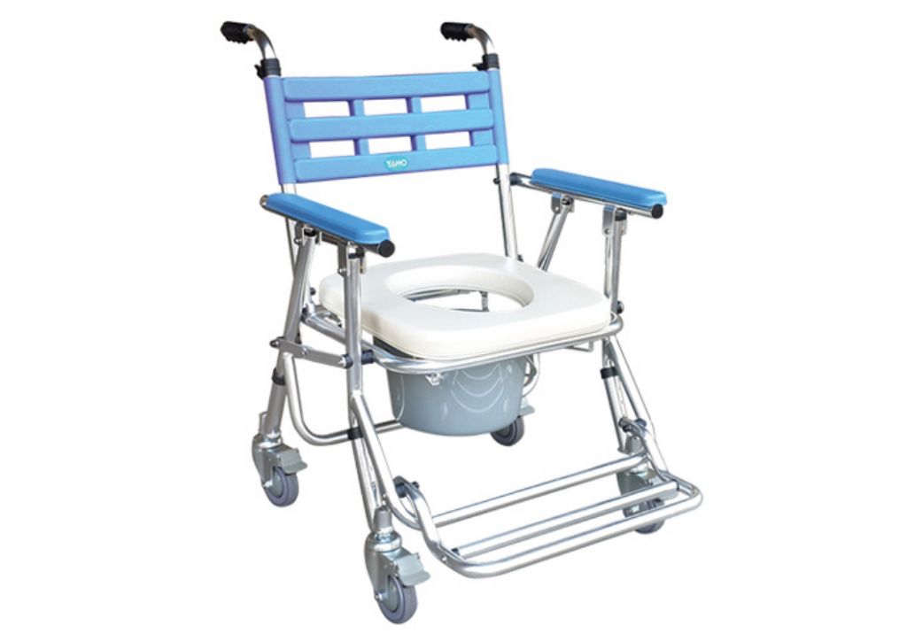 YH121-3  Alum. Commode Chair (With Caster)