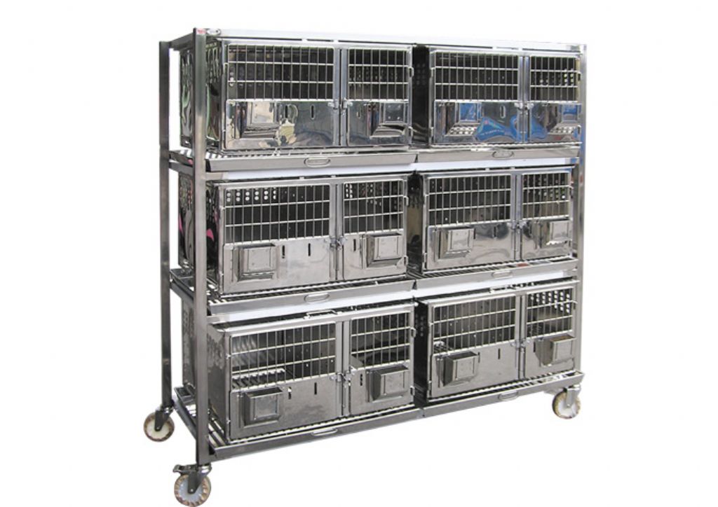 YH258-1  Animal Cage And Trolley (Large)