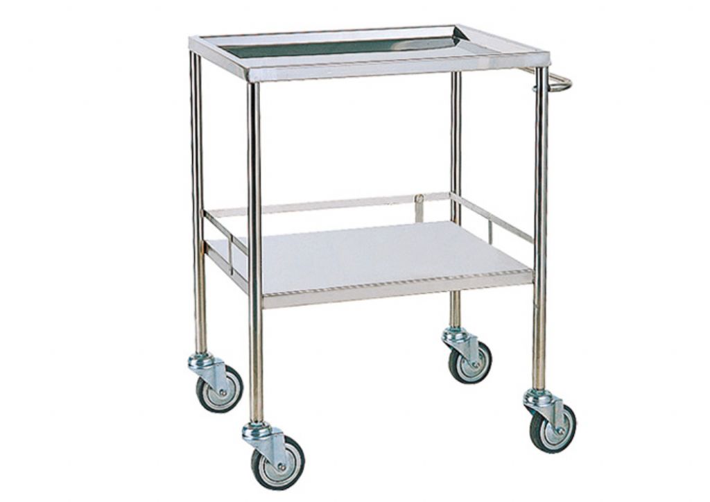 YH043   2-Deck Instrument Cart (Table with sink design) 