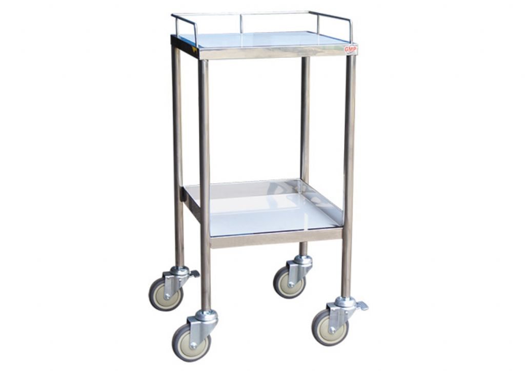 YH044-2  2-Deck Instrument Cart (Square)