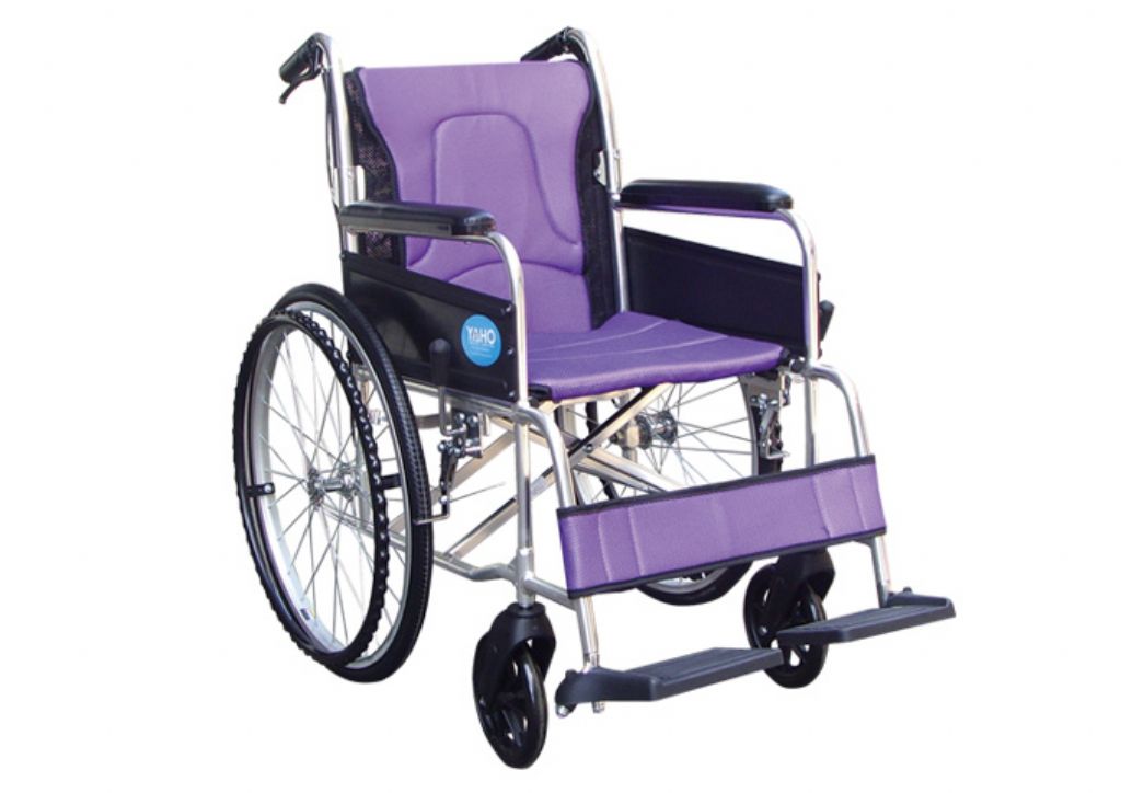 YH119-1  Aluminum Wheelchair (Fold Down Back)