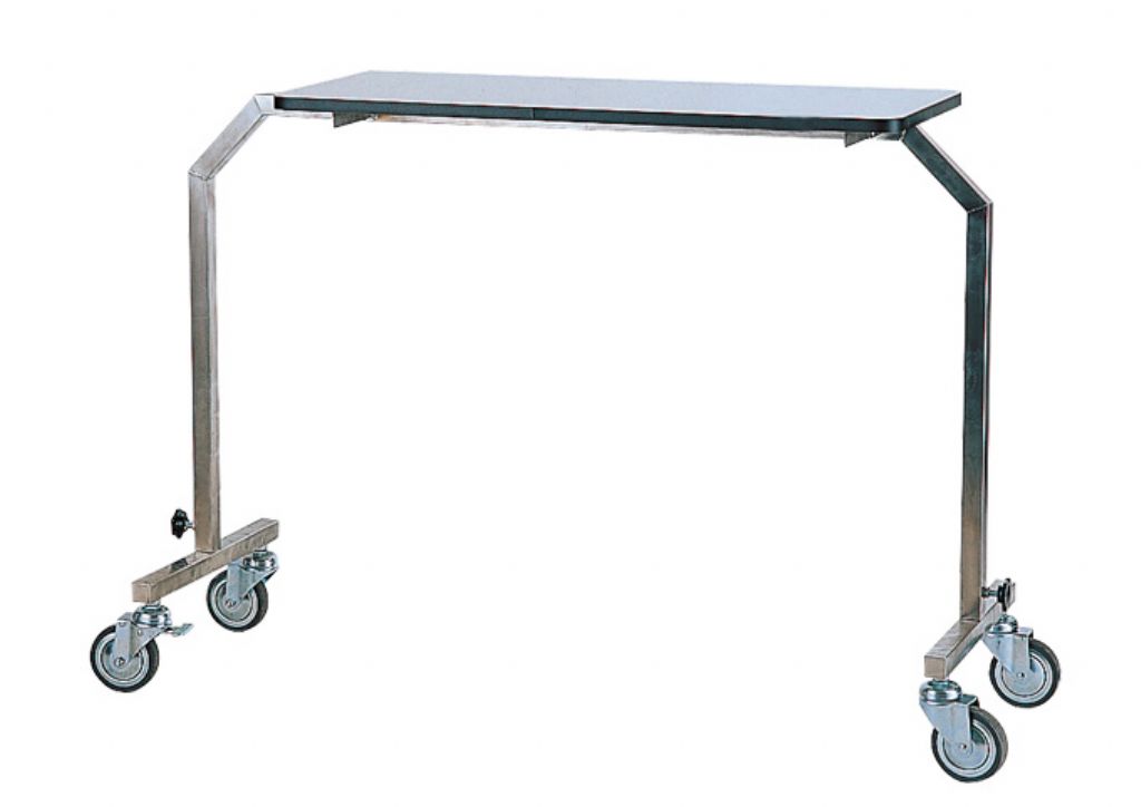 YH020  不鏽鋼床上桌（雙邊腳）