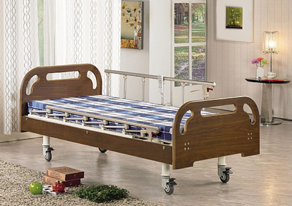 YH318-1（1馬達）& YH318-2（2馬達）電動居家病床-雙開式護欄